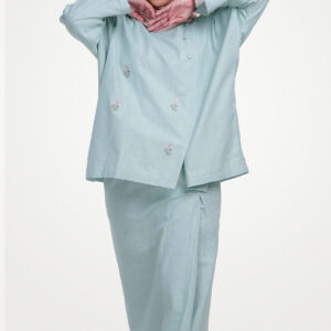 Diarium - Loose Kurung Kedah set in Cotton Ramie