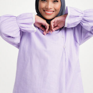 Tellytale - Loose Kurung Kedah set in Cotton Ramie
