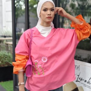 Sunset Bloom Cotton Crochet Embellished Top